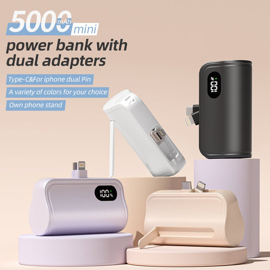 Mini 5.000mAh Powerbank met Compact & Krachtig