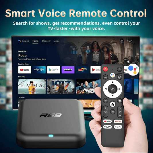 R69 Android 14 TV Box – 4K Ultra HD, WiFi 6 & Bluetooth 5.0 - Samen K&R